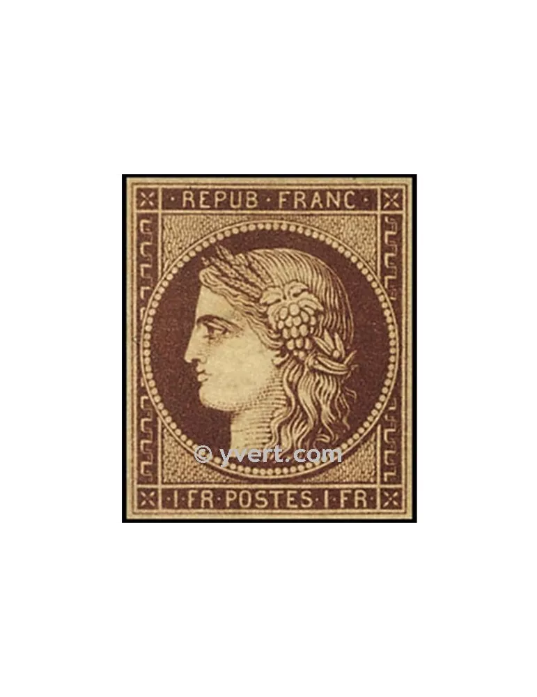 n° 6 obl. - Type Cérès (1ère émission)