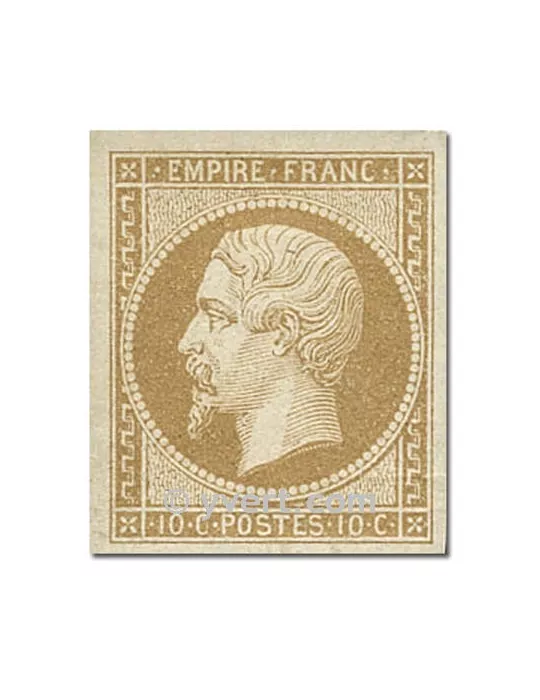 n° 13B obl. - Napoléon III (Empire Non dentelé)