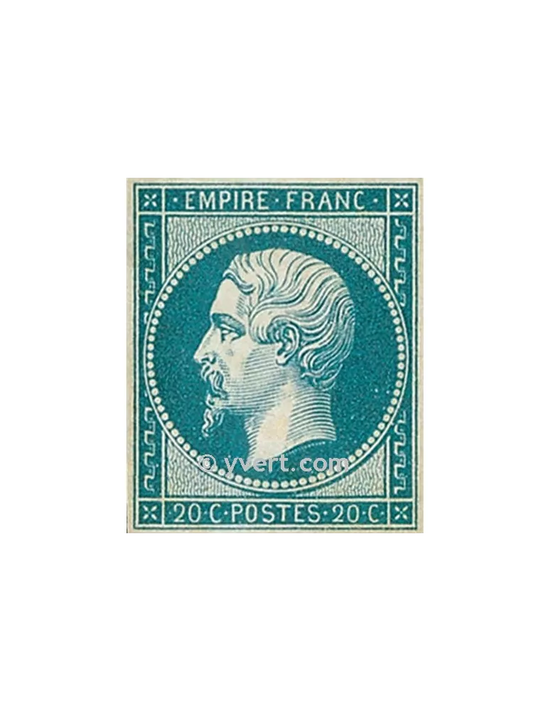 n° 14B obl. - Napoléon III (Empire Non dentelé)