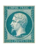 n° 14B obl. - Napoléon III (Empire Non dentelé)