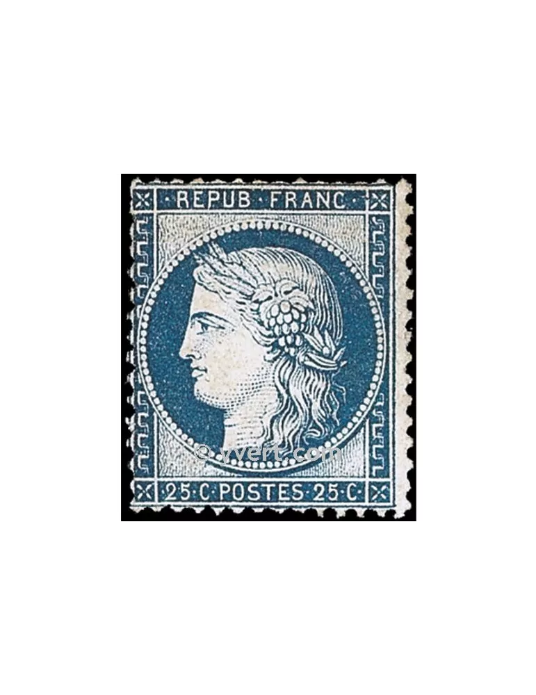 n° 60B obl. - Type Cérès dentelé (IIIe République)