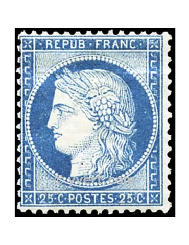 n° 60C obl. - Type Cérès dentelé (IIIe République)