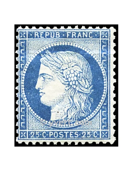 n° 60C obl. - Type Cérès dentelé (IIIe République)