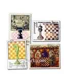 ECHECS : pochette de 50 timbres (Oblitérés)