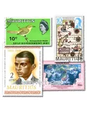 ILE MAURICE : pochette de 50 timbres (Oblitérés)