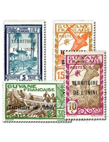 ININI : pochette de 10 timbres (Oblitérés)