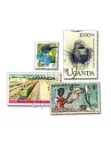 OUGANDA : pochette de 50 timbres (Oblitérés)