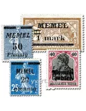 MEMEL : pochette de 25 timbres (Oblitérés)