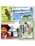 SEYCHELLES : pochette de 25 timbres (Oblitérés)