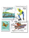 TANZANIE : pochette de 200 timbres (Oblitérés)