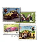 VOITURES : pochette de 500 timbres (Oblitérés)