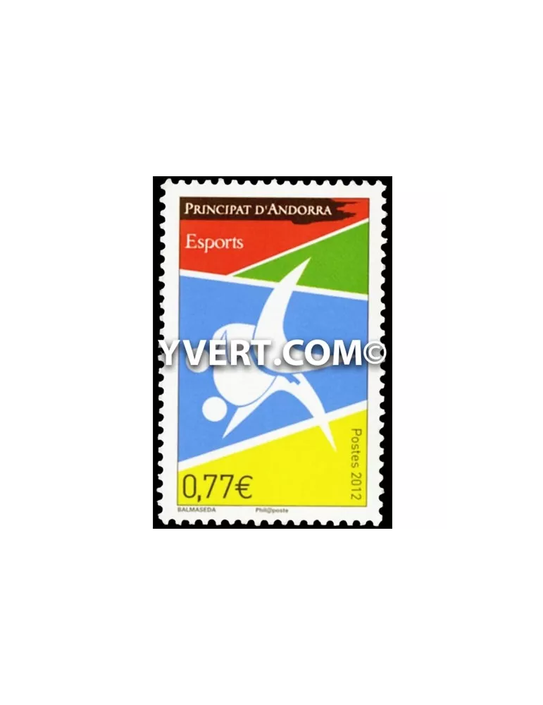 n° 726 -  Timbre Andorre Poste