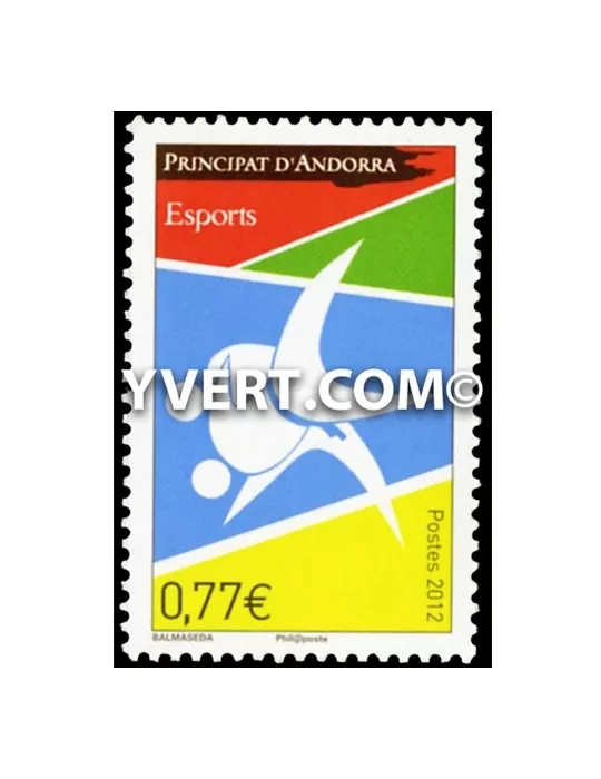 n° 726 -  Timbre Andorre Poste