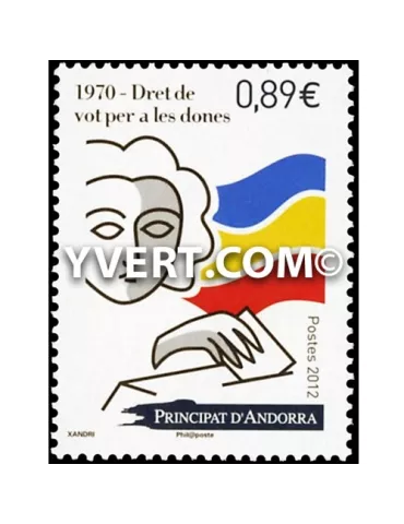 n° 730 -  Timbre Andorre Poste