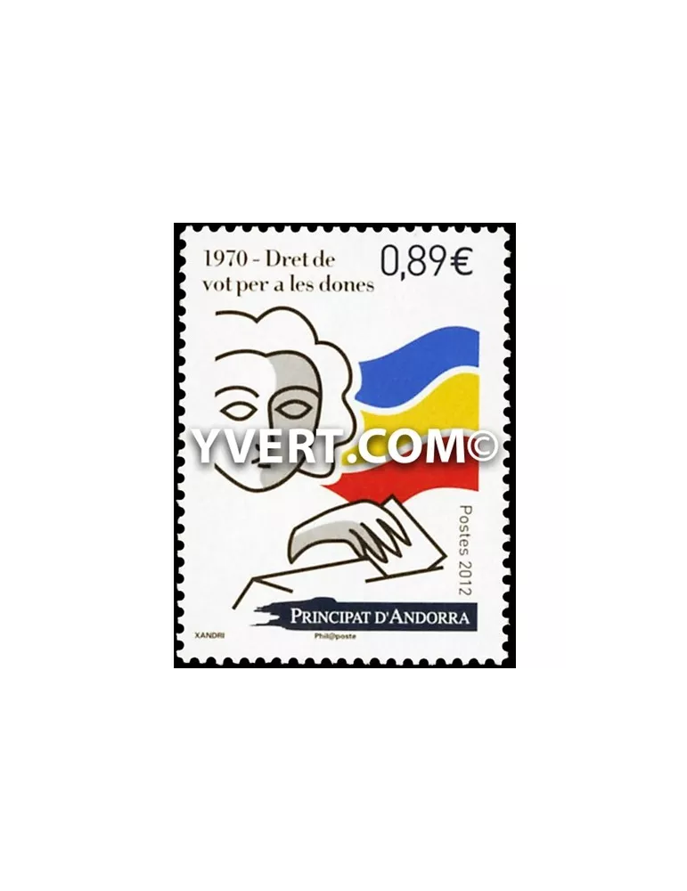 n° 730 -  Timbre Andorre Poste