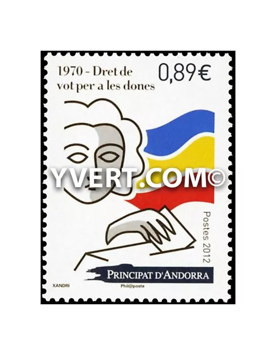 n° 730 -  Timbre Andorre Poste