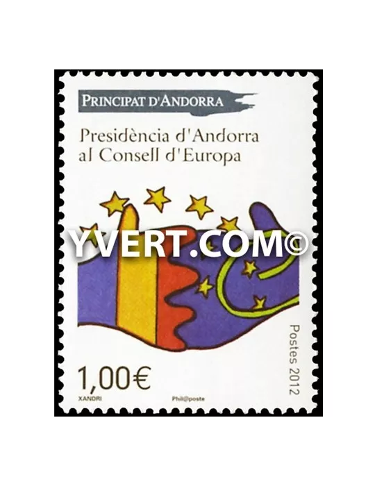 n° 731 -  Timbre Andorre Poste