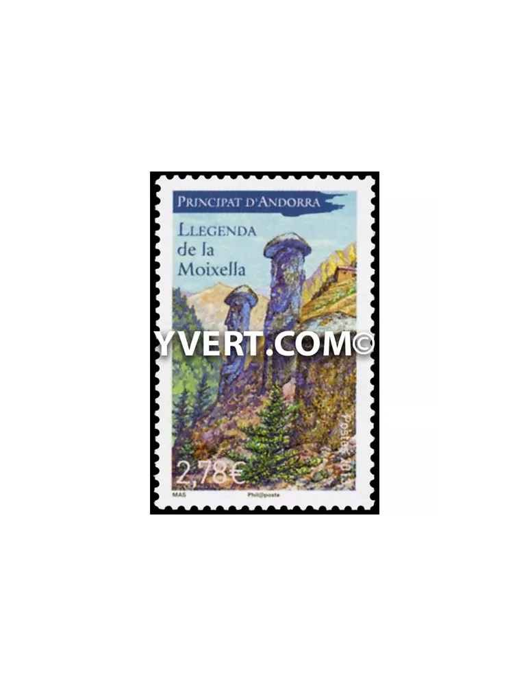 n° 734 -  Timbre Andorre Poste