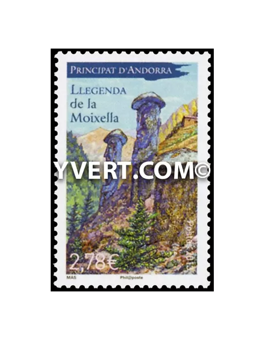 n° 734 -  Timbre Andorre Poste