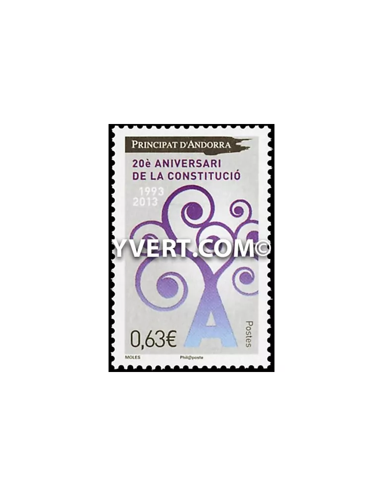 n° 736 -  Timbre Andorre Poste