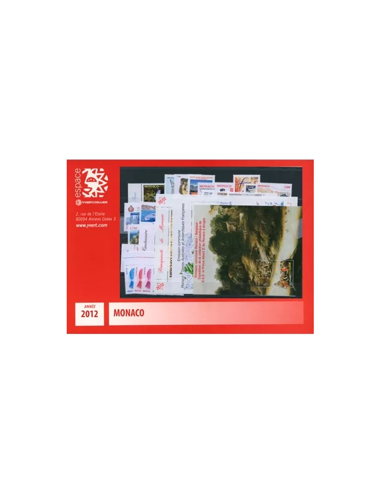 n° 2809/2857 - Timbre Monaco Année complète (2012)