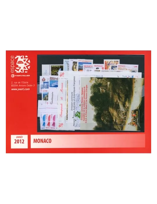 n° 2809/2857 - Timbre Monaco Année complète (2012)