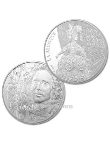 10 EUROS ARGENT - FRANCE - RAMEAU