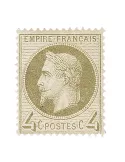 n° 27A obl. - Napoléon III (Empire lauré)