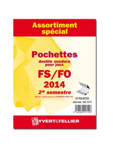 Assortiment de pochettes (double soudure) : 2014-2e semestre
