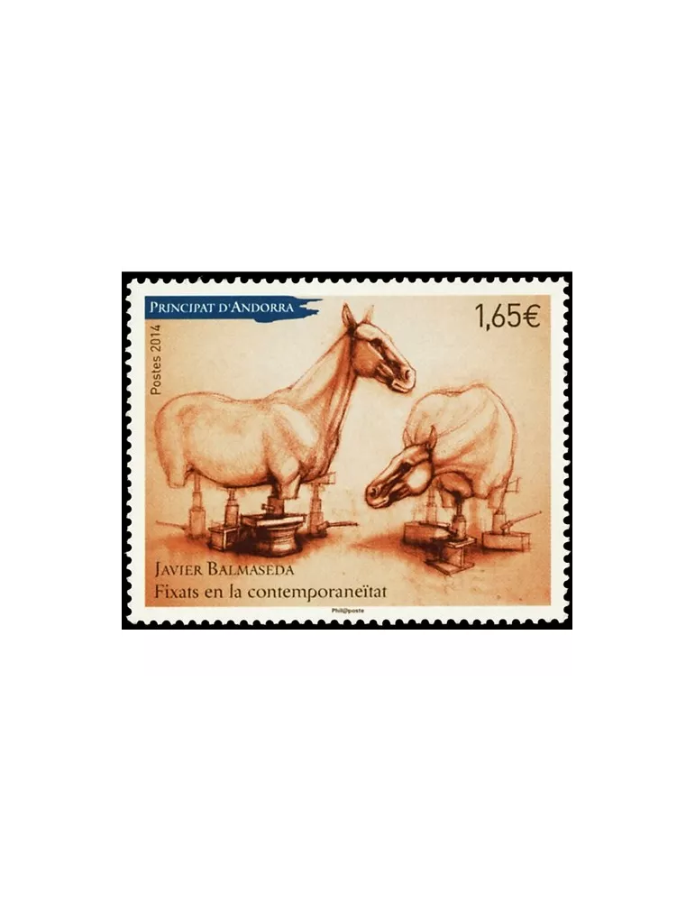 n° 755 - Timbre Andorre Poste