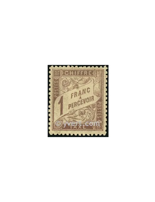 n° 39 - Timbre France Taxe