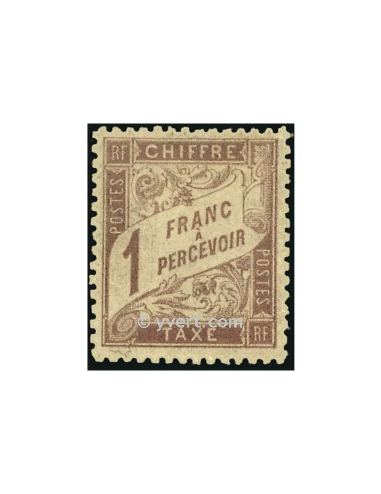 n° 39 - Timbre France Taxe