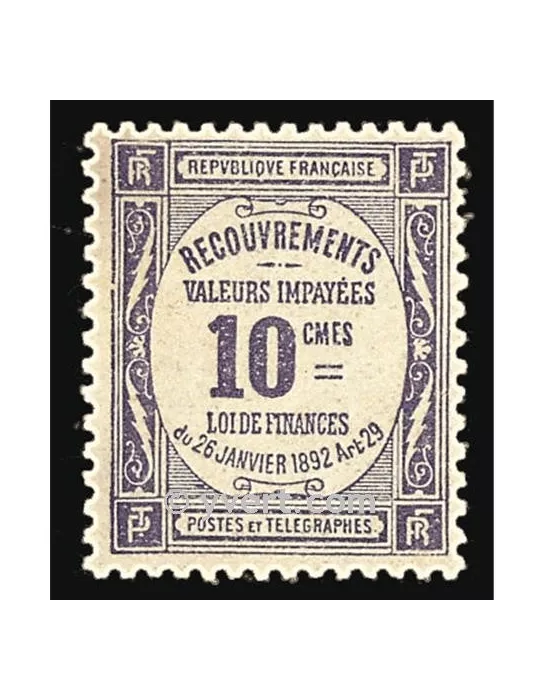 n° 44 - Timbre France Taxe