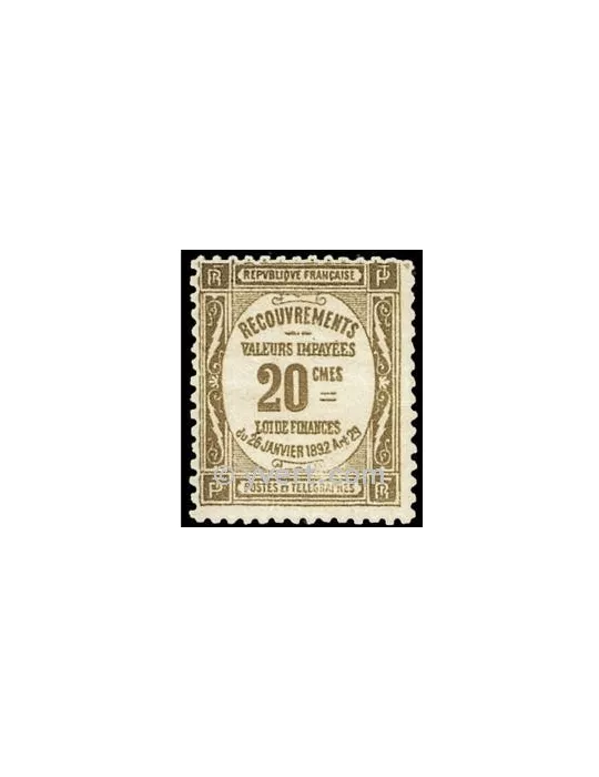 n° 45 - Timbre France Taxe