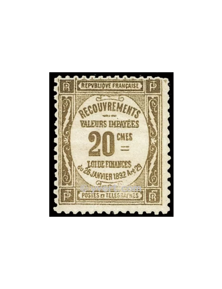 n° 45 - Timbre France Taxe