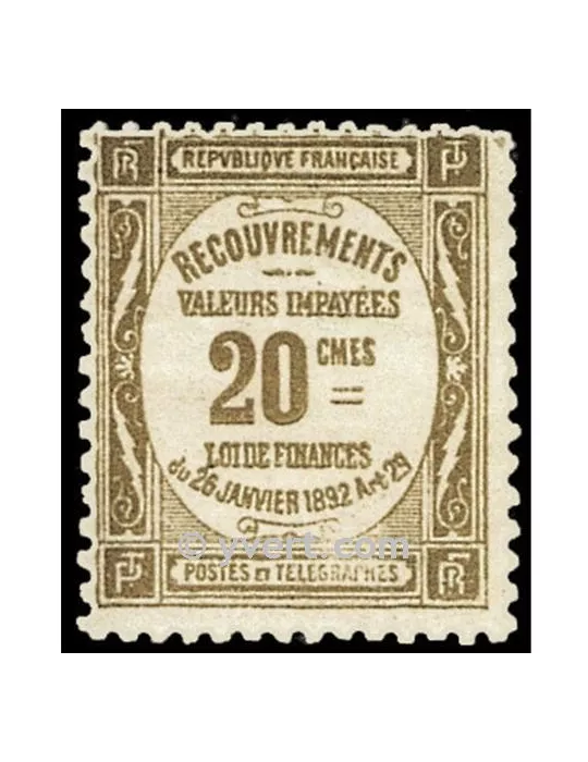 n° 45 - Timbre France Taxe
