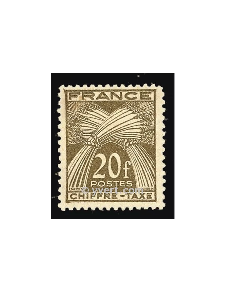n° 77 - Timbre France Taxe
