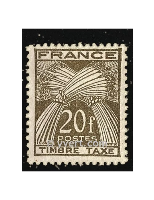 n° 87 - Timbre France Taxe