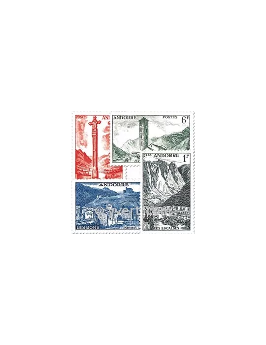 n° 138/153 -  Timbre Andorre Poste
