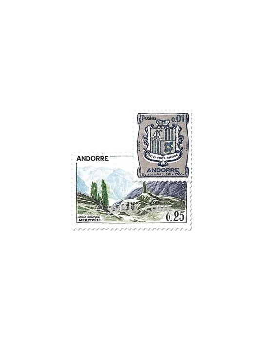 n° 153A/164 -  Timbre Andorre Poste