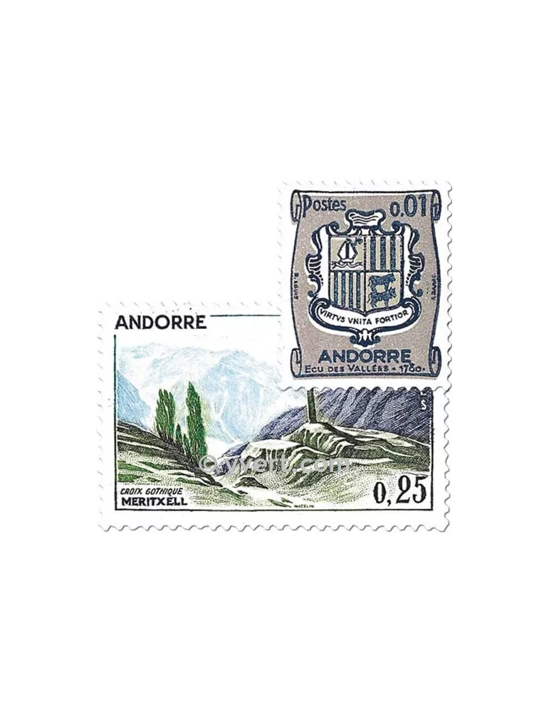 n° 153A/164 -  Timbre Andorre Poste