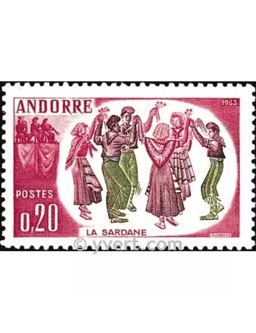 n° 166 -  Timbre Andorre Poste 2