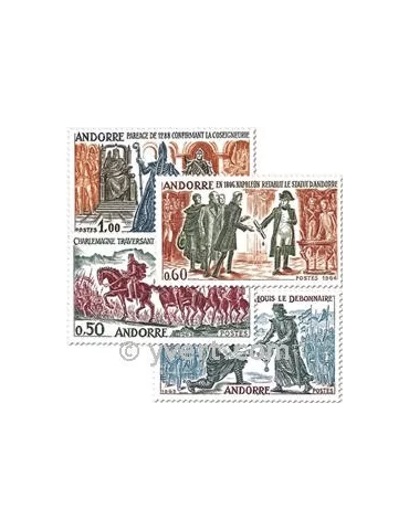 n° 167/170 -  Timbre Andorre Poste
