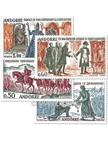 n° 167/170 -  Timbre Andorre Poste 2