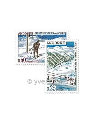 n° 175/176 -  Timbre Andorre Poste