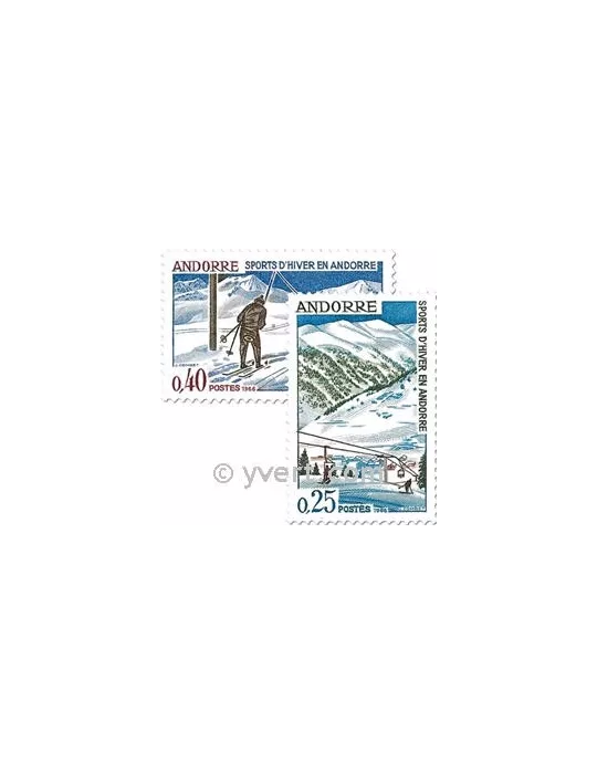 n° 175/176 -  Timbre Andorre Poste