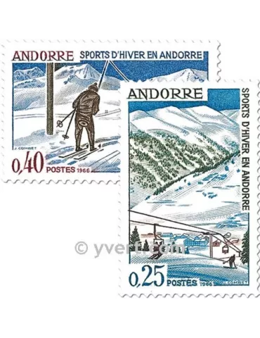 n° 175/176 -  Timbre Andorre Poste 2
