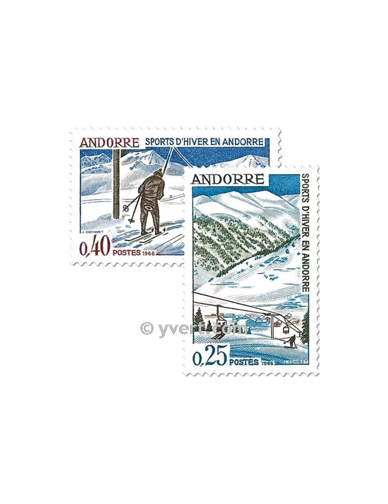 n° 175/176 -  Timbre Andorre Poste