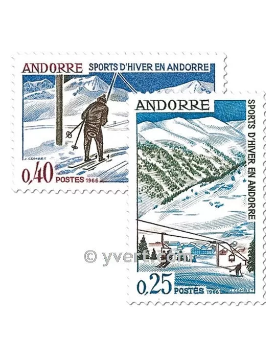 n° 175/176 -  Timbre Andorre Poste