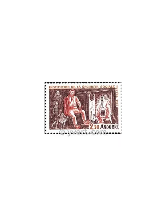 n° 183 -  Timbre Andorre Poste